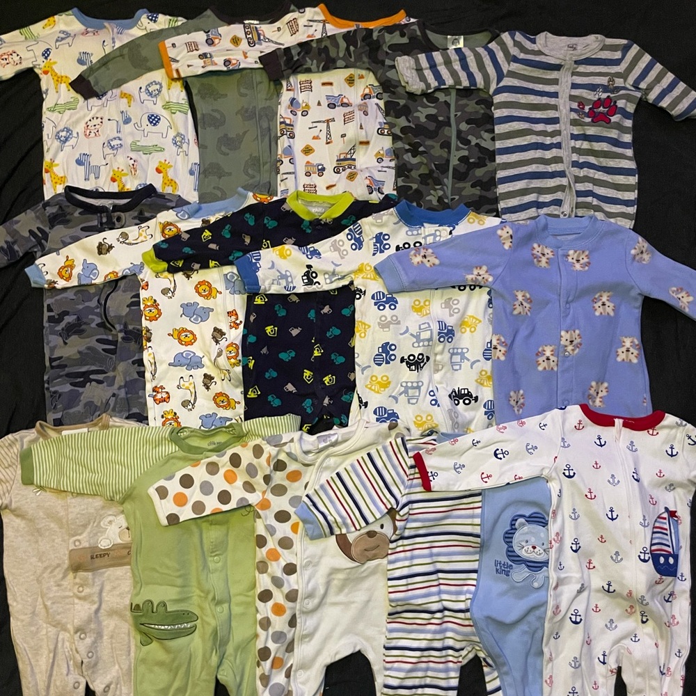 Boys clothes lot! Bundle of over 200 items, no stains, GUC. NB-9 month clothes - Picture 6 of 12